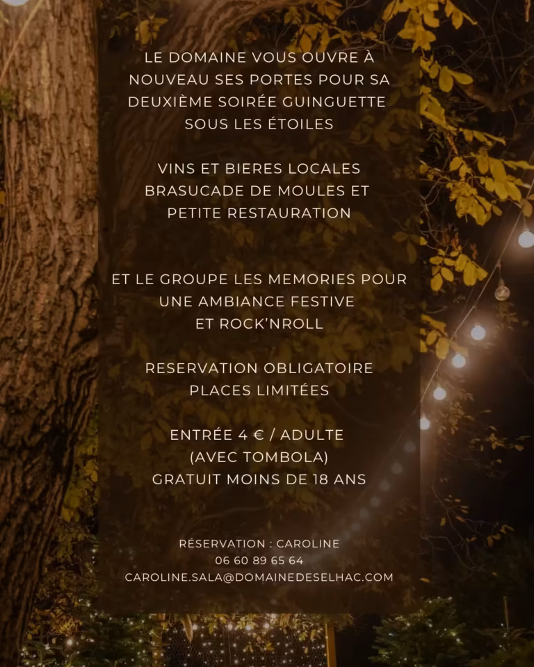Soirée Guinguette au Domaine de Selhac