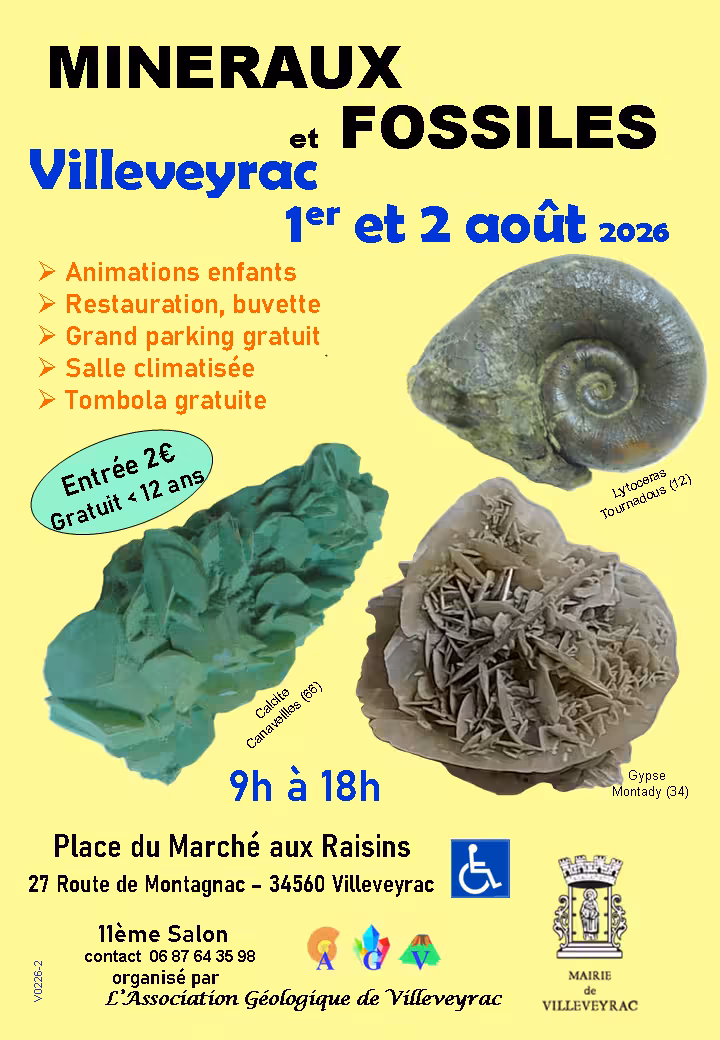 Salon Minéraux et Fossiles de Villeveyrac