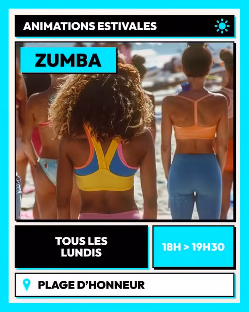 Zumba - Animations estivales de Marseillan