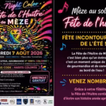 fete huitre meze 2026 affiche 34e edition night color