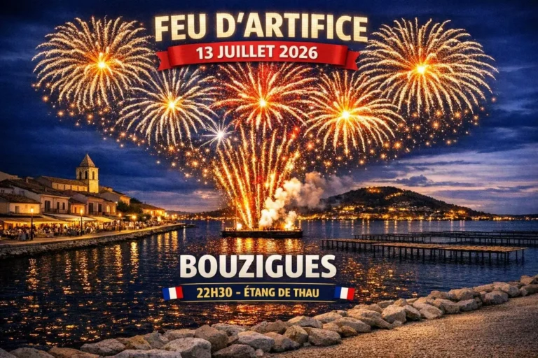 Fête Nationale Feu d'artifice 2026 à Bouzigues