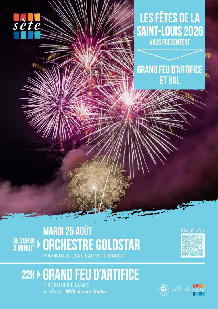 Feu d'artifice Saint-Louis Sète 2026