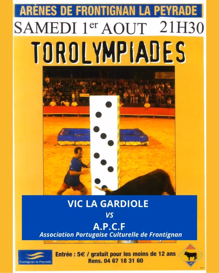 Torolympiades 2026 Vic la Gardiole APCF Arènes Frontignan