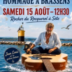 concert hommage brassens rocher du rocquerol sete 15 aout 2026 affiche