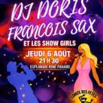 dj doris francois sax show girls grau dagde 2026 affiche