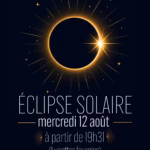 eclipse solaire 12 aout 2026 affiche observation la ola sete