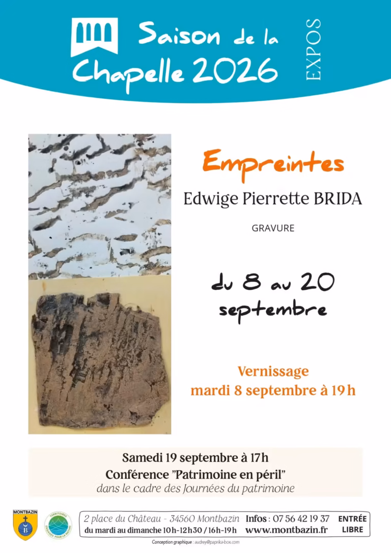 Exposition « Empreintes » - gravures d'Edwige Brida à Montbazin