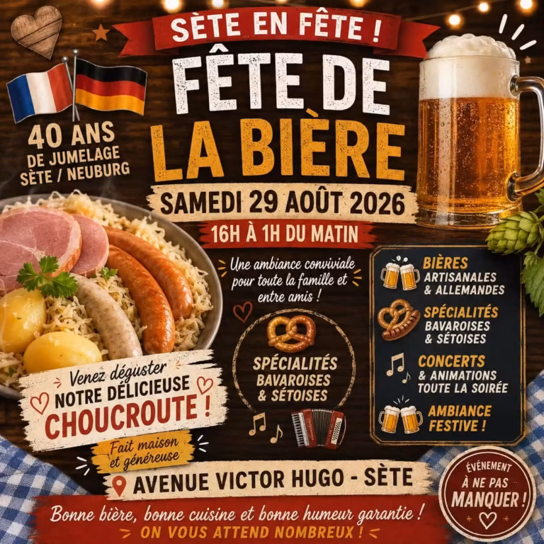 Choucroute de Sète Saveurs à la Fête de la Bière 2026 à Sète
