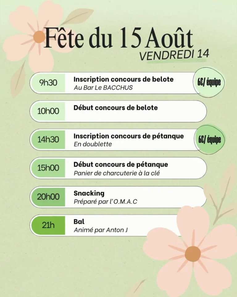 Fête Locale de Villeveyrac - Programme 2026
