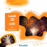 feu dartifice balaruc les bains 2026 plan du port affiche