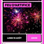 feu dartifice de marseillan plage 10 aout 2026 image