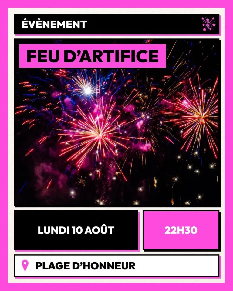 Feu d'artifice de Marseillan-Plage – 10 Août 2026