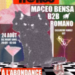 horus maceo bensa b2b romano 24 aout 2026 labondance sete