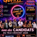 karaoke geant esplanade marcel pradel balaruc le vieux 21 aout 2026 affiche