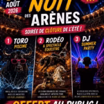 la grande nuit des arenes cap dagde 30 aout 2026 affiche