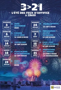 L'Été des Feux d'Artifice à Agde 2026