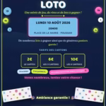 loto comite des fetes poussan 2026 place de la mairie affiche