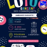 loto dansant commercants poussan 17 aout 2026 affiche