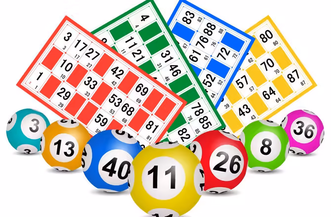 Cartons et boules de loto illustrant les soirées loto du Théâtre de Verdure à Balaruc-les-Bains