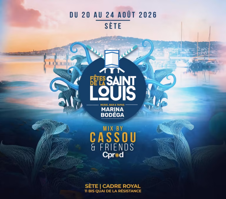 Affiche Marina Bodega Saint-Louis 2026 Cadre Royal Sète Cassou Friends