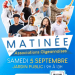 matinee des associations gigeannaises 2026 jardin public gigean affiche