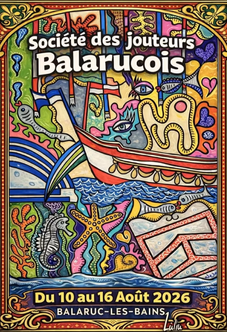 Affiche Société des Jouteurs Balarucois tournois 2026 Balaruc-les-Bains
