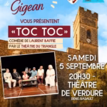 theatrales de gigean toc toc theatre du triangle 2026 affiche