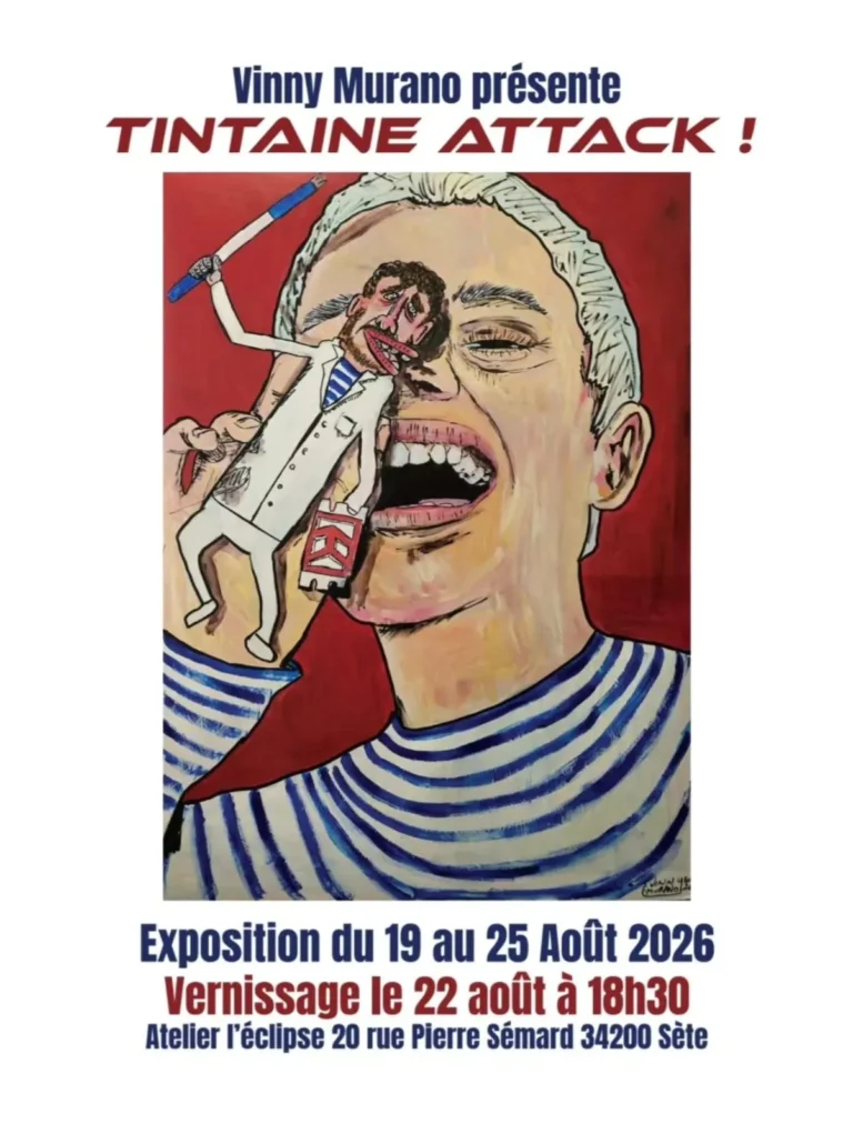 Tintaine Attack !, exposition de Vinny Murano à Sète