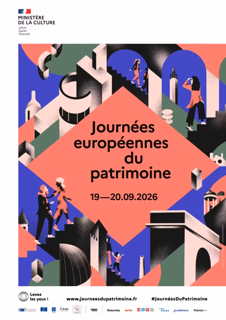 Affiche officielle Journées européennes du patrimoine 19-20 septembre 2026
