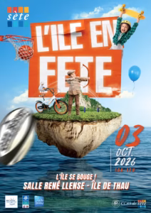 Affiche de L'Île en fête, après-midi sportive à la salle René Llense sur l'Île de Thau à Sète