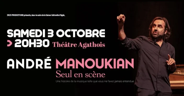 André Manoukian seul en scène au Théâtre Agathois à Agde