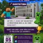 challenge minecraft restitution a la mediatheque montaigne de frontignan image
