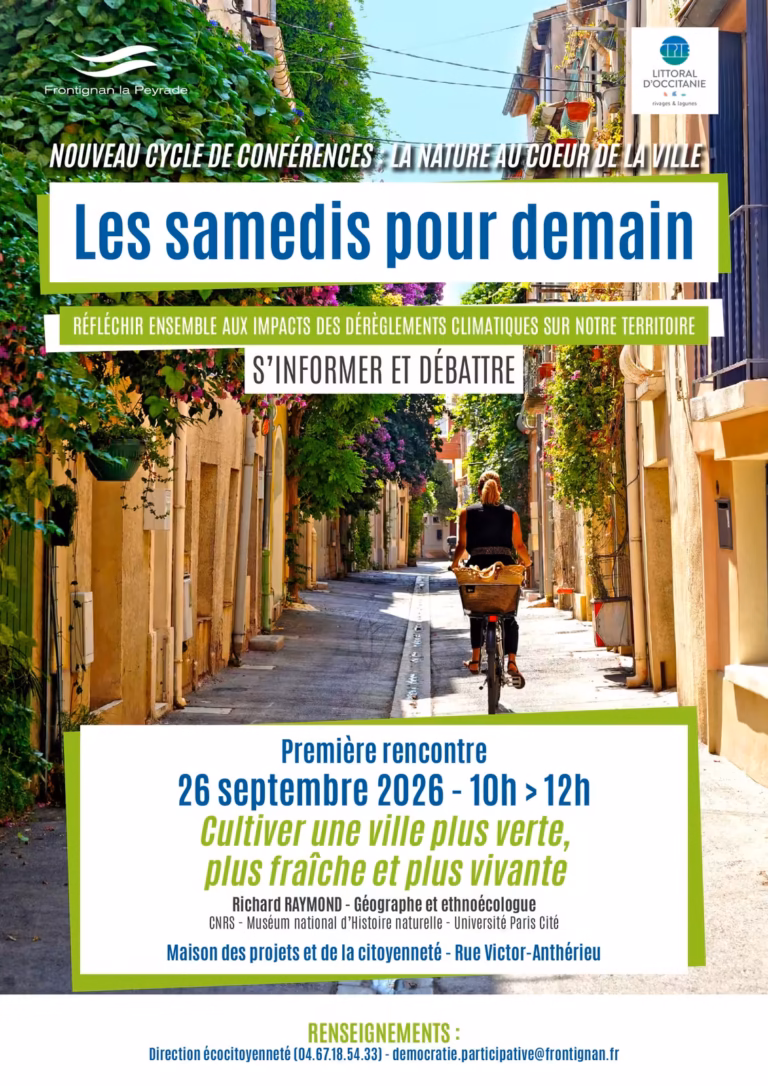 Conférence Les samedis pour demain à Frontignan