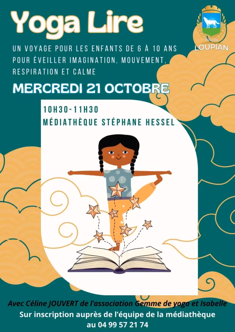Atelier Yoga Lire pour enfants à Loupian