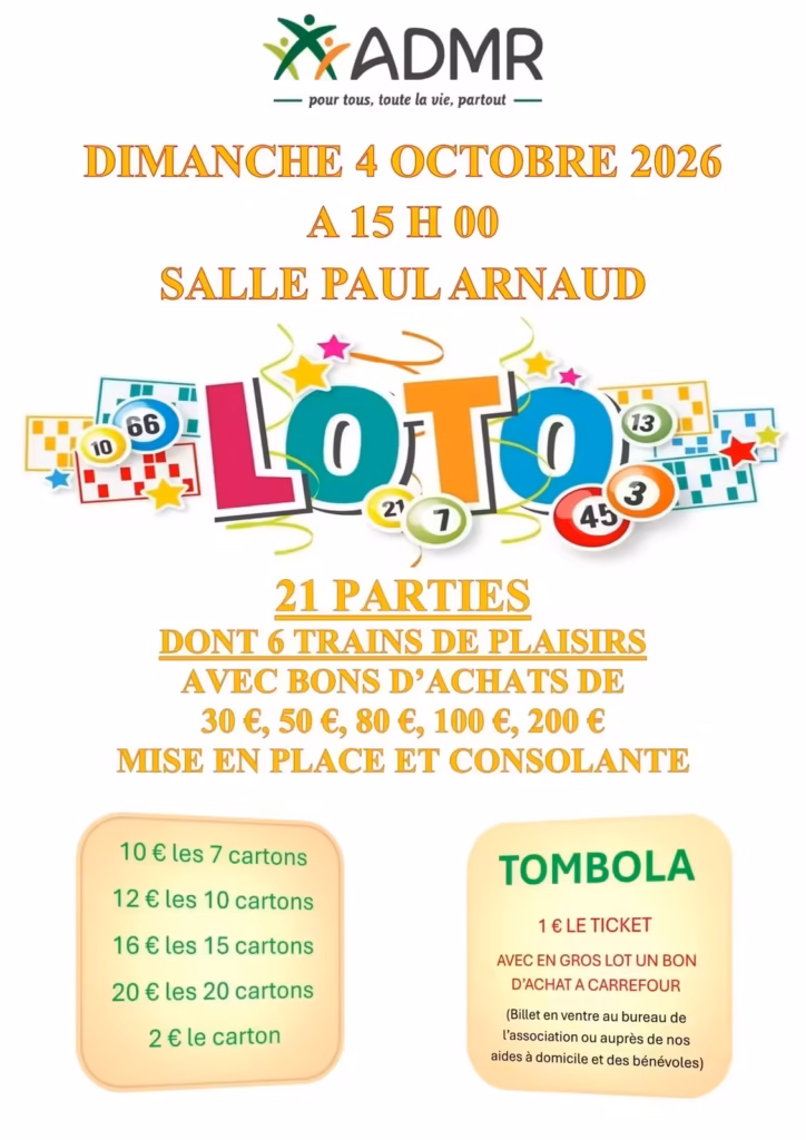 Loto de l'ADMR à Marseillan