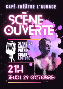 Scène ouverte « Viens au talent, viens à L'Audace » à Sète
