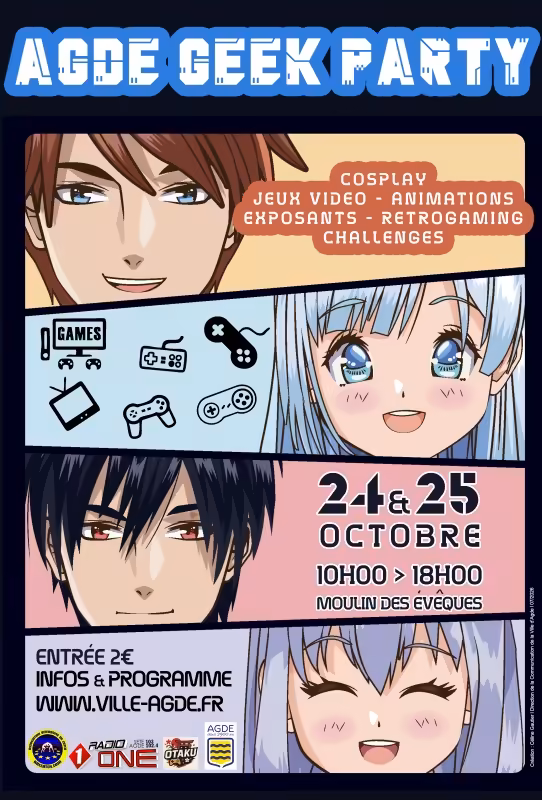 Agde Geek Party 2026 au Moulin des Évêques