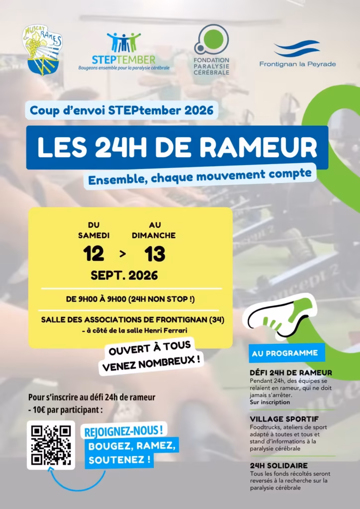 Les 24h de rameur STEPtember 2026 à Frontignan