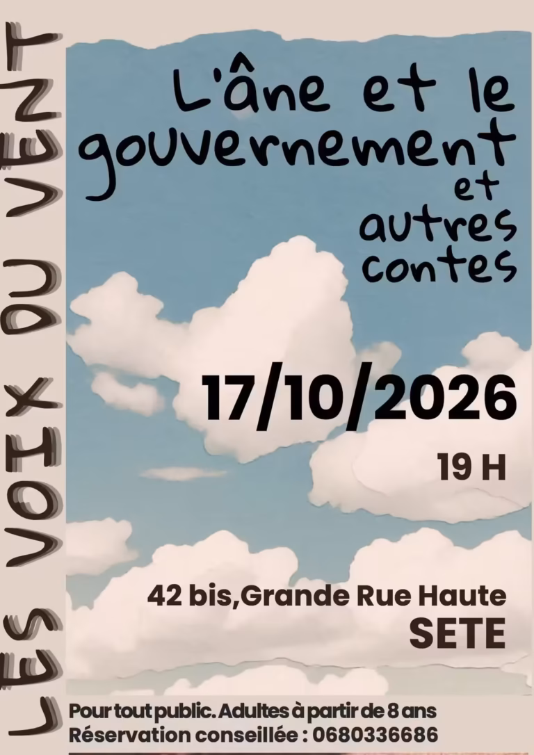L'âne et le gouvernement et autres contes - Soirée contée à Sète
