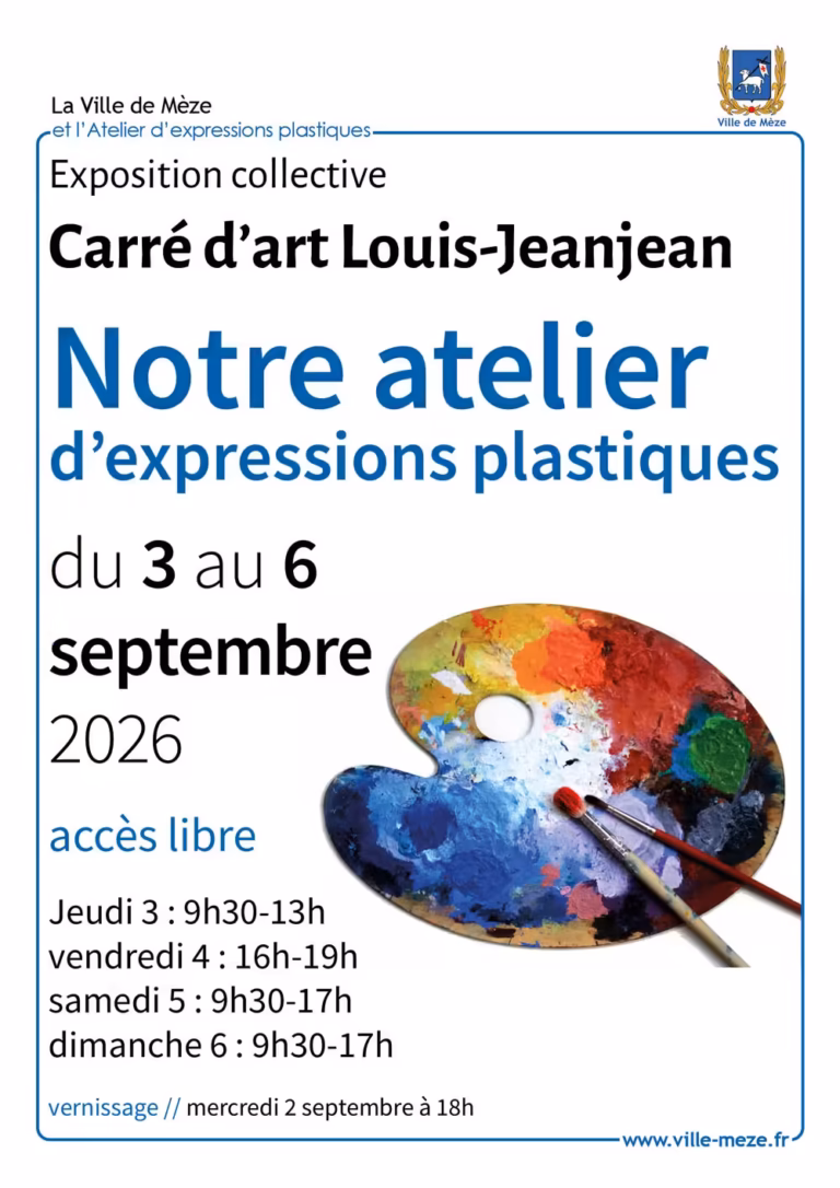 Exposition de l'atelier d'expressions plastiques à Mèze