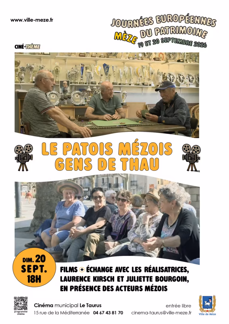 Ciné-rencontre Gens de Thau et Patois Mézois à Mèze