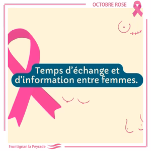 Temps d'échange entre femmes Octobre rose à La Hune, Frontignan