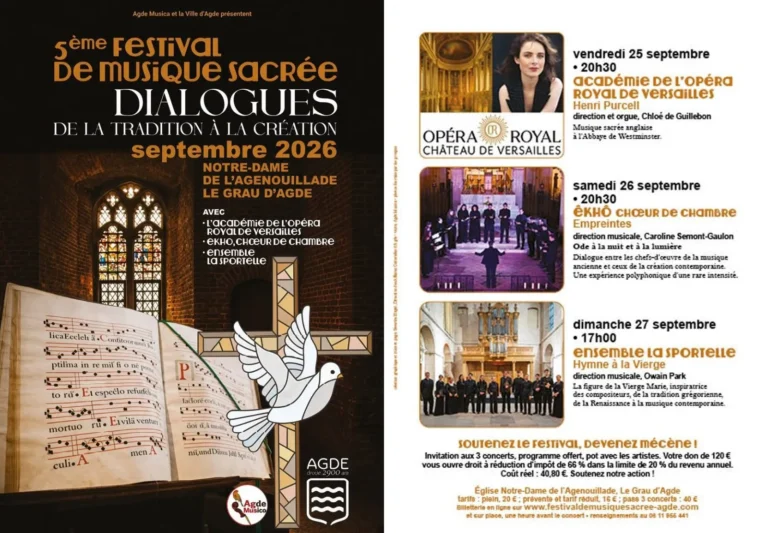 Festival de Musique Sacrée 2026 à Agde