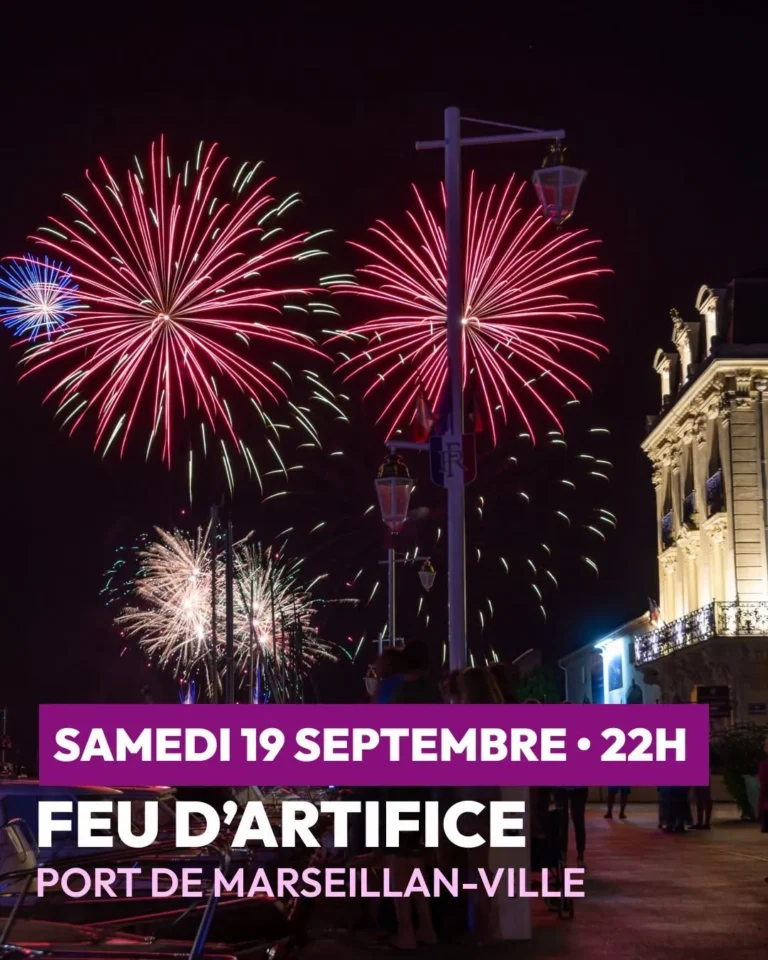 Feu d'artifice des Journées du Patrimoine à Marseillan