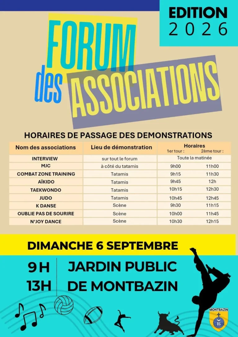 Forum des associations 2026 à Montbazin