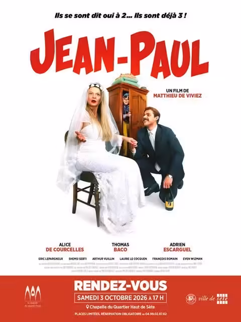 Affiche du court-métrage Jean-Paul de Matthieu De Viviez, projeté à la Chapelle du Quartier Haut de Sète