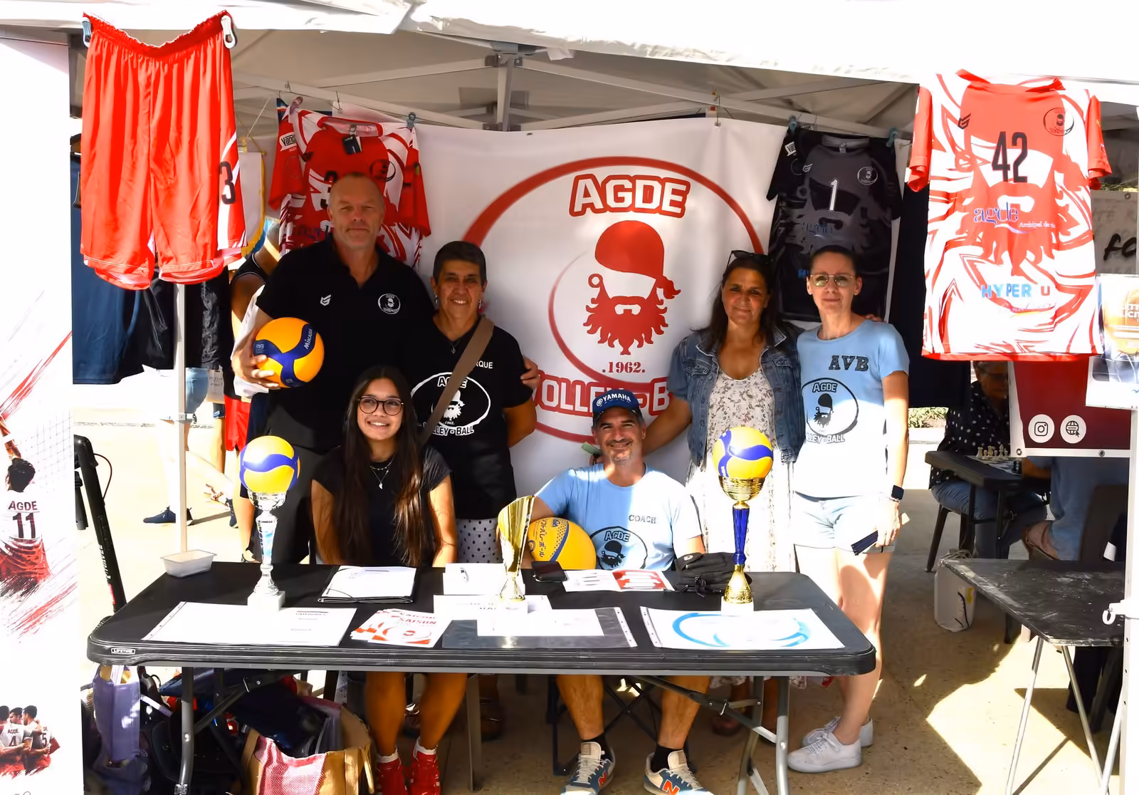 Stand du club Agde Volley-Ball à la Journée des Associations 2026 à Agde