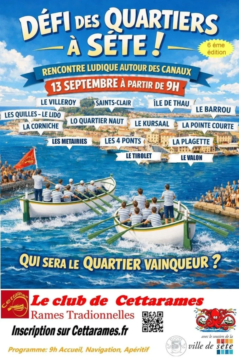 Le Défi des Quartiers, à la rame sur les canaux de Sète