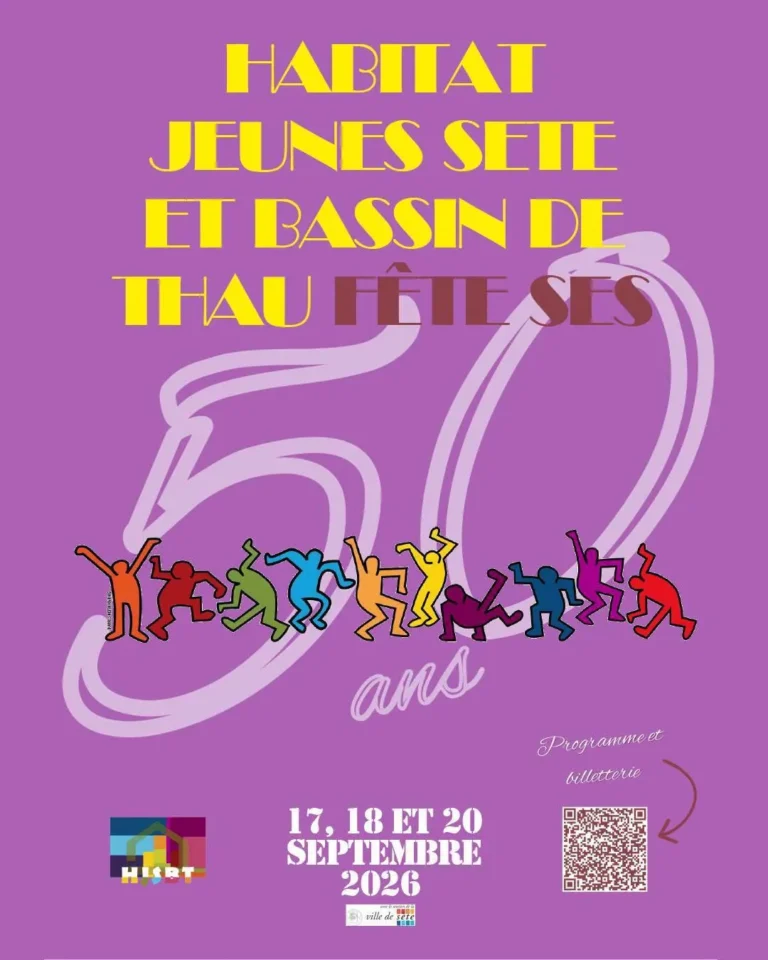 Les 50 ans d'Habitat Jeunes Sète et Bassin de Thau : programme complet