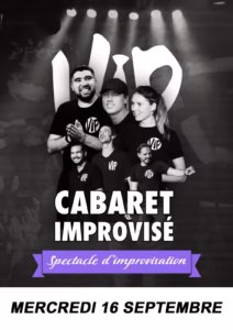 Affiche du Cabaret Improvisé des VIP à L'Audace Café Théâtre de Sète